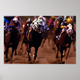 Paardenrennen Poster