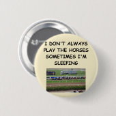 paardenrennen ronde button 5,7 cm (Voorkant /achterkant)