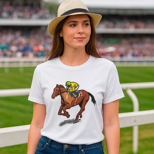 Paardenrennen Vrouwen T-shirt