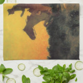 Paardenrenner Tegen de Zonsondergang in het Wilde Theedoek (Gevouwen)