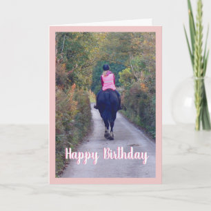 Paardenrenner Verjaardag Kaart