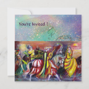 PAARDENRIJDERS, MUZIEK 'S AVONDS, Goud Blauwe Gpar Kaart