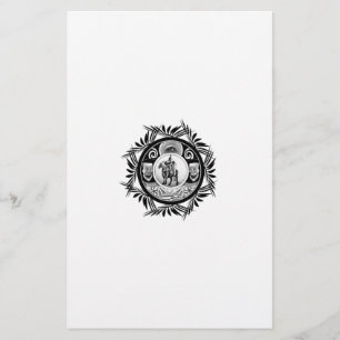Paardenringtekening Briefpapier