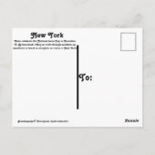 Paardenrugleuning Briefkaart (Achterkant)