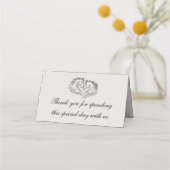 Paardenrustiek Western Country Wedding Dank u (Voorkant)