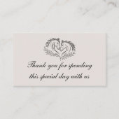 Paardenrustiek Western Country Wedding Dank u Plaatskaartje (Voorkant)