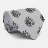 Paardenschets met Hoefijzer  tekening Dier Stropdas (Opgerold)