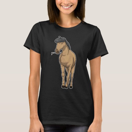 Paardenschilderpenseel T-shirt (Voorkant)