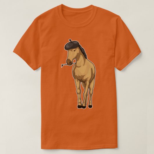 Paardenschilderpenseel T-shirt (Design voorkant)