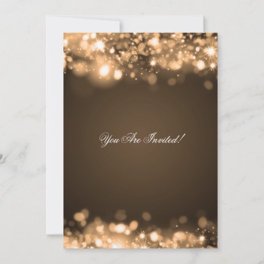 Paardenschoeisel Mousserende lampjes Goud Kaart (Achterkant)