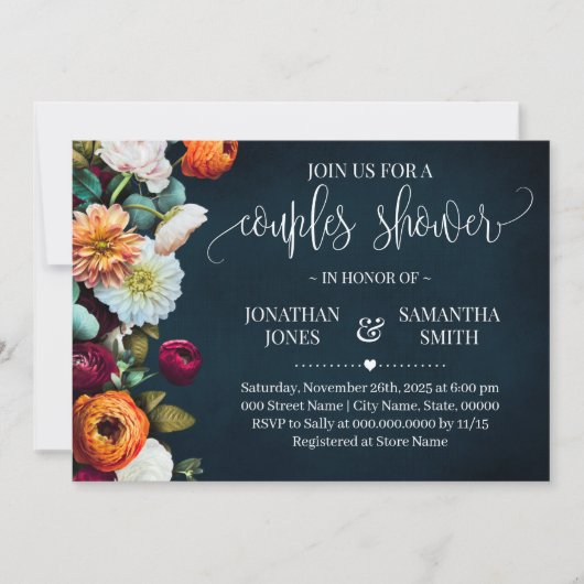 Paardenschoeisel Wijnmarinescheepsbruinbruiloft Kaart (Voorkant)