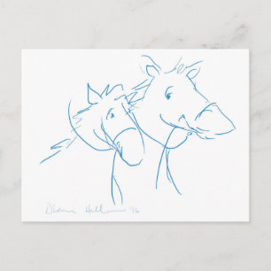 Paardenschok Briefkaart