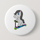 Paardenscooter Ronde Button 7,6 Cm (Voorkant)