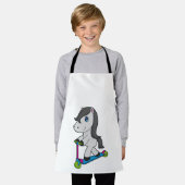 Paardenscooter Schort (Gedragen)