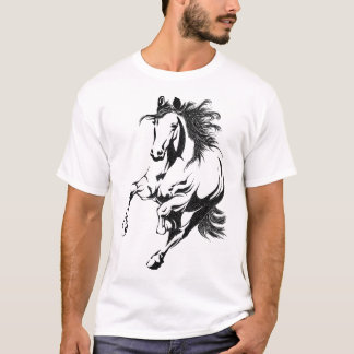 Paardenshirt voor meisjes Levendig paard voor jong T-shirt