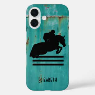 PaardenShow Hunter Jumper Silhouette iPhone 16 Hoesje