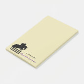 PaardenShow Hunter Jumper Silhouette Post-it® Notes (Schuin)