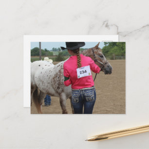 Paardenshow Spotted Pony of America 234 Briefkaart