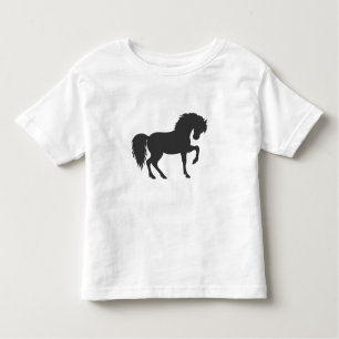 Paardensilhouet lopen - Kies achtergrondkleur Kinder Shirts