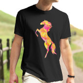 Paardensilhouet Vuur vlammen Abstract Elegant T-shirt