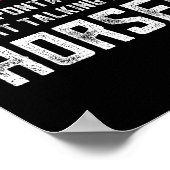 Paardensport geschenken gewoon een meisje dat houd poster (Hoek)