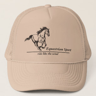 Paardensport. Sjabloon Trucker Pet