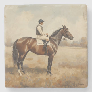 Paardensport stenen onderzetter