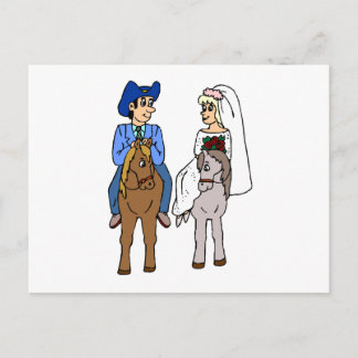 Paardensportbruid over paardenpest briefkaart