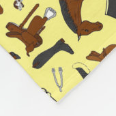 Paardensportpatronen Fleece Deken (Hoek)