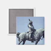 Paardensportstandbeeld Charles Gustav X. , Magneet (Voorkant / Achterkant)