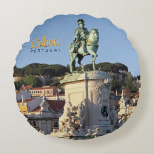 Paardensportstandbeeld van koning José I, Lissabon Rond Kussen