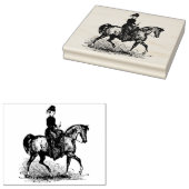 Paardensportvrouw Rubber Kunststempel Rubberstempel (Gestempeld)
