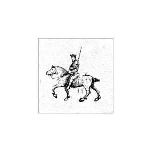Paardensportwedstrijd (medieval Manuscript 1.3) Rubberstempel