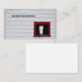 paardenstal mare stable visitekaartje (Voorkant / Achterkant)