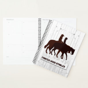 Paardenstallen Western Horseback Weathered Wood Planner