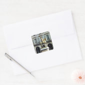 Paardenstandbeeld van Joan of Arc Vierkante Sticker (Envelop)