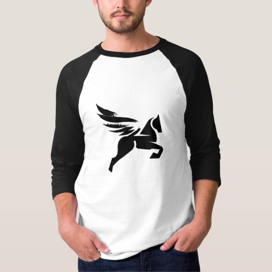 Paardenstijl Pegasus unicorn T-shirt (Voorkant)