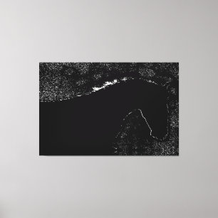 Paardensymfonie bij Nacht Canvas Afdruk