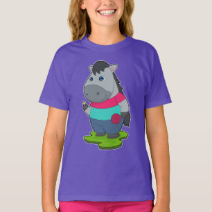 Paardentafeltennis Tafeltennisracket T-shirt