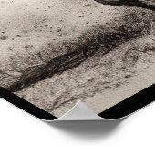 Paardentekening, poster van houtskool (Hoek)