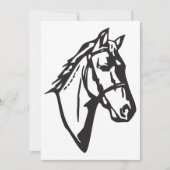 Paardentekening uitnodigingen (Voorkant)