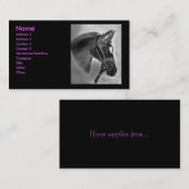 Paardentekening Visitekaartje (Voorkant / Achterkant)