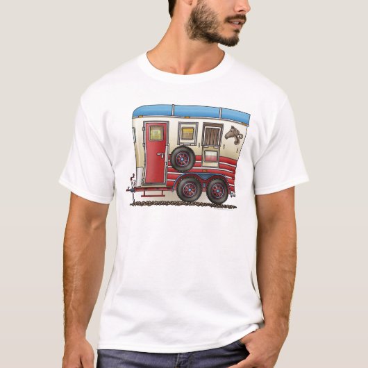 Paardentrailer T-shirt (Voorkant)
