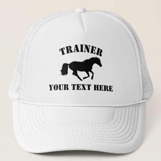 Paardentrainer of -werf trucker pet (Voorkant)