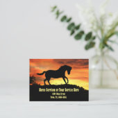 Paardentrainingen — Lessons Business C Visitekaartje (Staand voorkant)