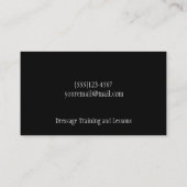 Paardentrainingsdienst Visitekaartje (Achterkant)