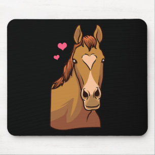 PaardenValentijnsdag Shirt Harde Pony Horseback Ri Muismat