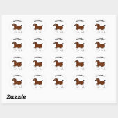 Paardenveren! Ronde Sticker (Vel)