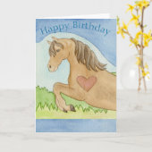 Paardenverjaarkaart Kaart (Gele Bloem)