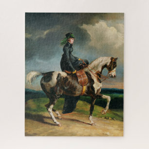 Paardenvrouw 19e-eeuws schilderij puzzel